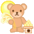 月見　イラスト