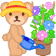 あさがお　イラスト