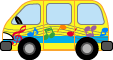 幼稚園バスのイラスト